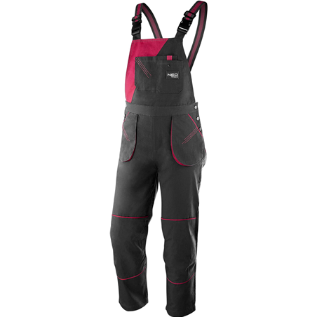 Pantalones de babero de trabajo de las mujeres, tamaño s