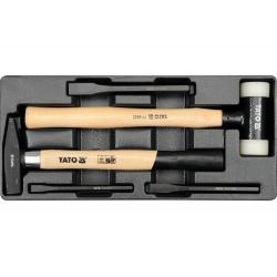 Yato YT-5540 martillo Juego de martillos Negro, Blanco, Madera