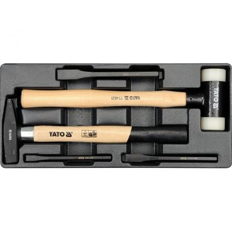 Yato YT-5540 martillo Juego de martillos Negro, Blanco, Madera