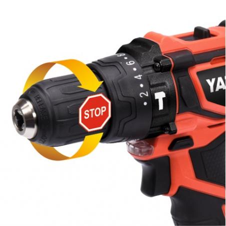 Yato YT-82783 taladro 1650 RPM Sin llave 1,2 kg Negro, Rojo