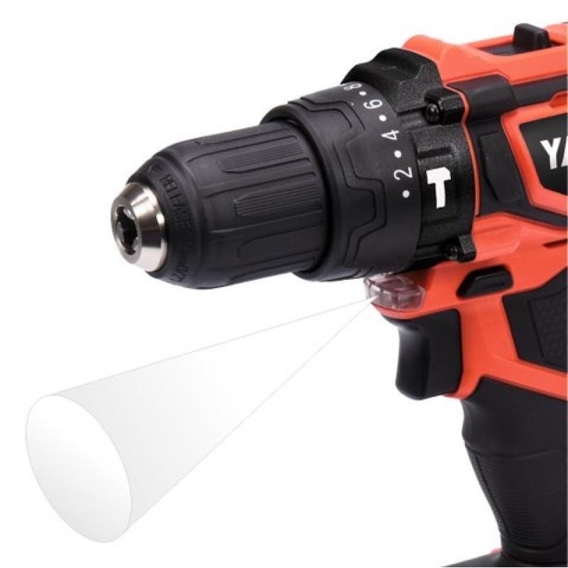 Yato YT-82783 taladro 1650 RPM Sin llave 1,2 kg Negro, Rojo