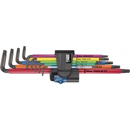 Wera 967/9 TX XL Conjunto de chaves Allen métricas 9 peças