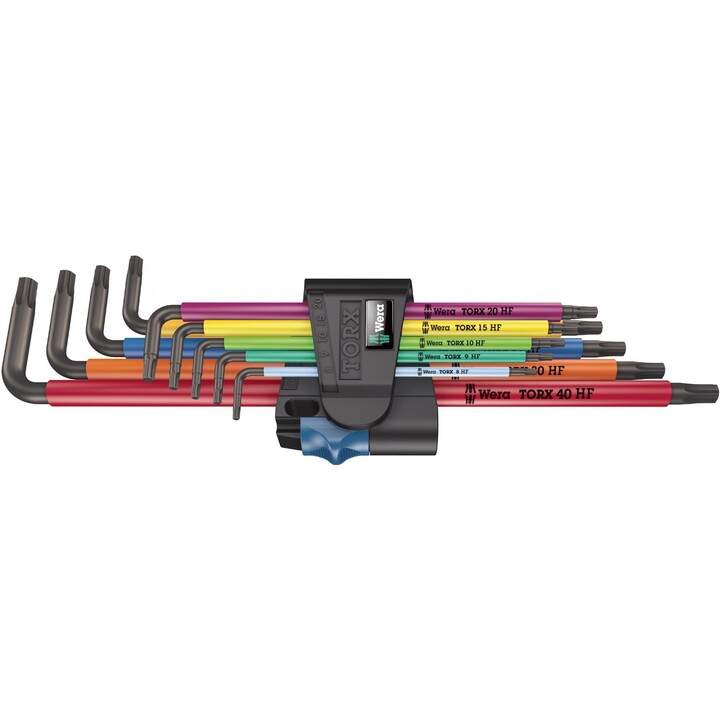 Wera 967/9 TX XL Conjunto de chaves Allen métricas 9 peças