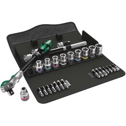 Wera 1872841, 8100 SC 9 Jogo de soquetes e bits, preto