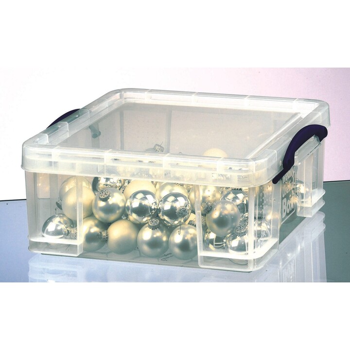 Caixa de armazenamento Really Useful Box 18,0 l - 48,0 x 39,0 x 20,0 cm transparente