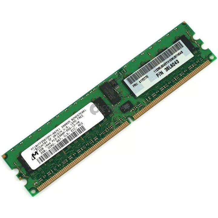 Original 2 GB DDR2-667 ECC registered module (PC2-5300) single rank x4