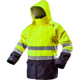 Chaqueta de trabajo de alta visibilidad impermeable, amarillo, tamaño XL