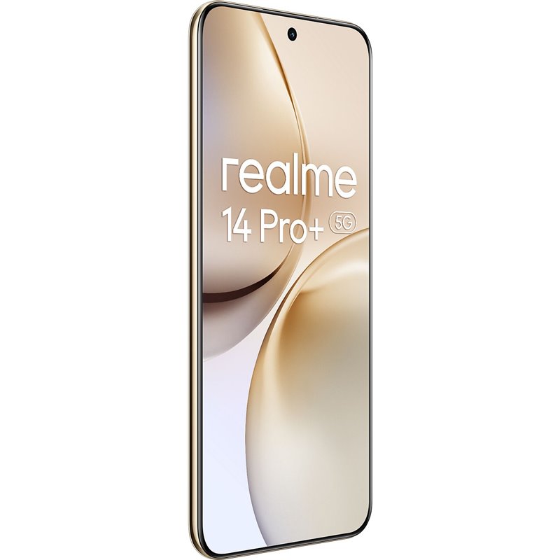 Realme 14 Pro+, 12+512 GB, 6.83 Pantalla, 3ra generación Qualcomm Snapdragon® 7s, 6000 mAh, 6000 mAh, blanco