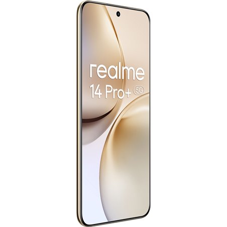 Realme 14 Pro+, 12+512 GB, 6.83 Pantalla, 3ra generación Qualcomm Snapdragon® 7s, 6000 mAh, 6000 mAh, blanco