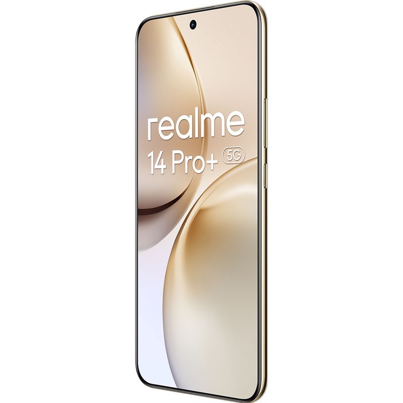 Realme 14 Pro+, 12+512 GB, 6.83 Pantalla, 3ra generación Qualcomm Snapdragon® 7s, 6000 mAh, 6000 mAh, blanco