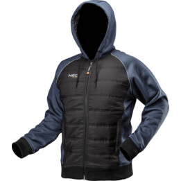Sudadera tejida, acolchada con capucha, tamaño S