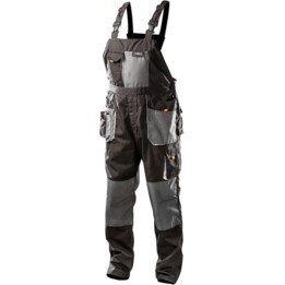 Neo 81-240-L pantalon de travail à bretelles gris
