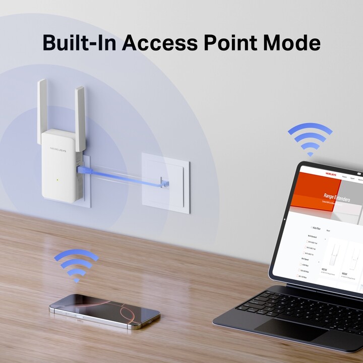 EXTENSOR DE ALCANCE WRL 3000MBPS/ME80X MERCUSYS