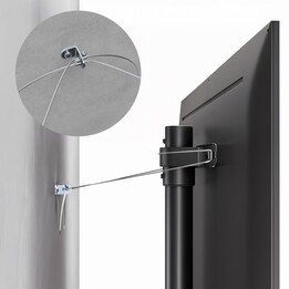 Support de sol Maclean pour TV, 32-70", max. VESA 400x400, max. 40kg, MC-494
