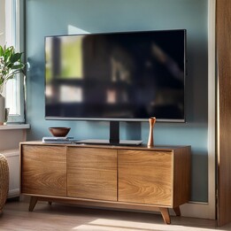 Maclean MC-386 Base universale per TV per mobiletto, cassettiera, tavolo, scrivania da 32" a 75" 40 kg VESA 35° Rotant