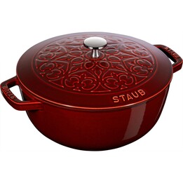 Staub Vaso rotondo in ghisa Lily - 3,5 litri, granatina