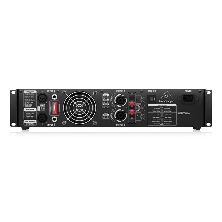 Behringer EP2000 Audio Amplifier Performance/Phase Black