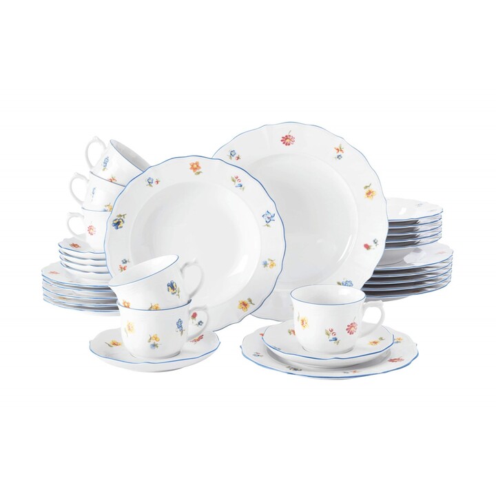 Seltmann Weiden 4003106989862 Dinnerware Set 30 Pieces Porcelain White