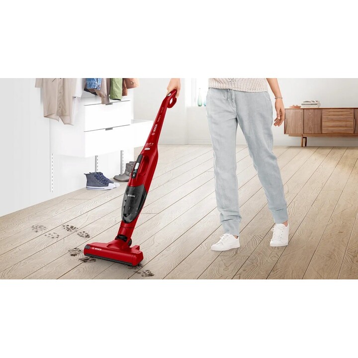 Bosch Serie 2 BBHF214R Aspirapolvere senza fili 2 in 1 Rosso