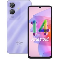 Ulefone Note 21, 8GB RAM+ 128GB ROM/1TB TF, 4G Dual Sim, 6.56 HD+ Display, 5000 mAh, 13MP, Púrpura