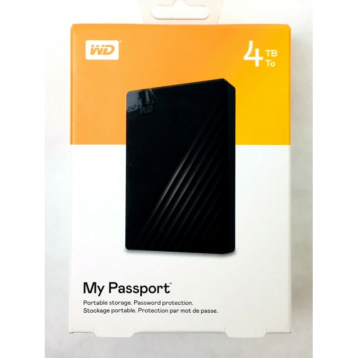 HDD Esterno WD 2.5 4TB My Passport WDBPKJ0040BBK-WESN