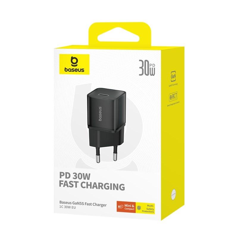 Baseus GAN5S P10162504113-00 Cargador de red 30W Negro