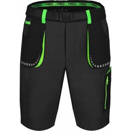 Shorts premium, alongamento de 4 vias, preto, tamanho xl
