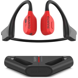 Auriculares deportivos de conducción de huesos de Suunto Wing, control avanzado de la cabeza, 30 h tiempo de juego, rojo
