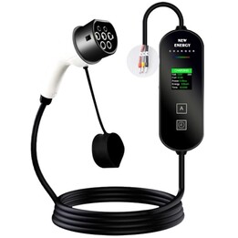 Chargeur de voiture électrique avec écran LCD EV 32A/7.0KW/10M sans prise de courant