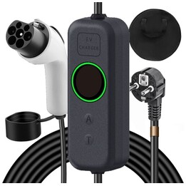Cargador de Coche Eléctrico EV 16A/3.5KW/5M con Cabezal de Enchufe