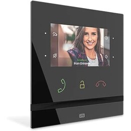 2n 91378501 Innen -Compact -Serie -Intercom Beantwortung Unit mit 4,3" Farbdisplay, 12VDC, Schwarz
