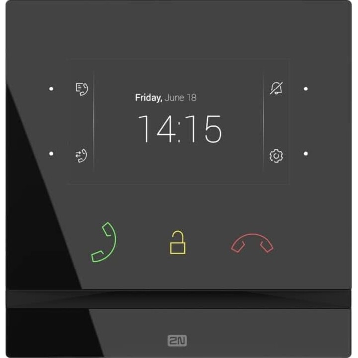 2N 91378501 Indoor Compact Series Intercom Unit de répondeur avec 4,3" Affichage couleur, 12vdc, noir