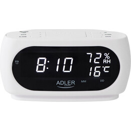 Adler AD 1186W, Alarm Clock with temperature humidity date measurement