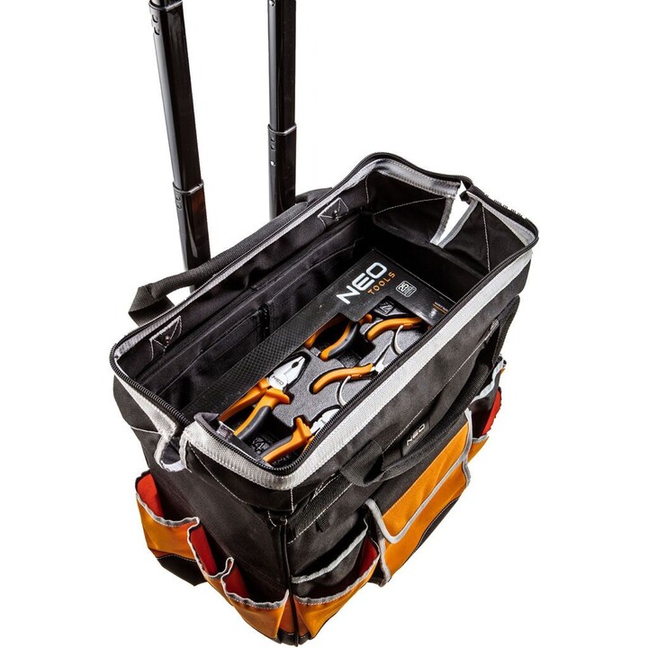 NEO TOOLS 84-302 Werkzeugtasche mit Rollen schwarz
