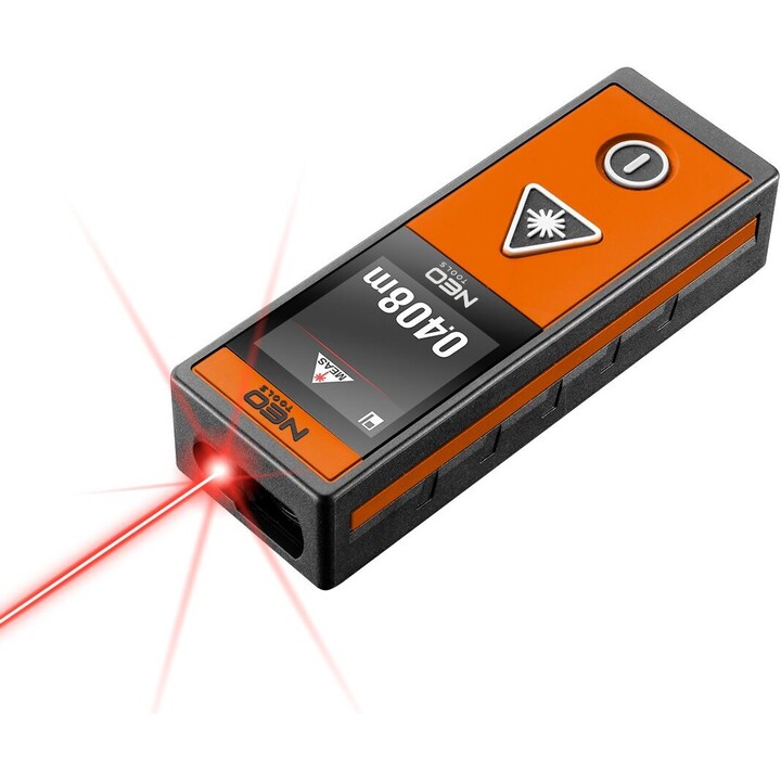 Laser distancer, range 40 m, touch screen