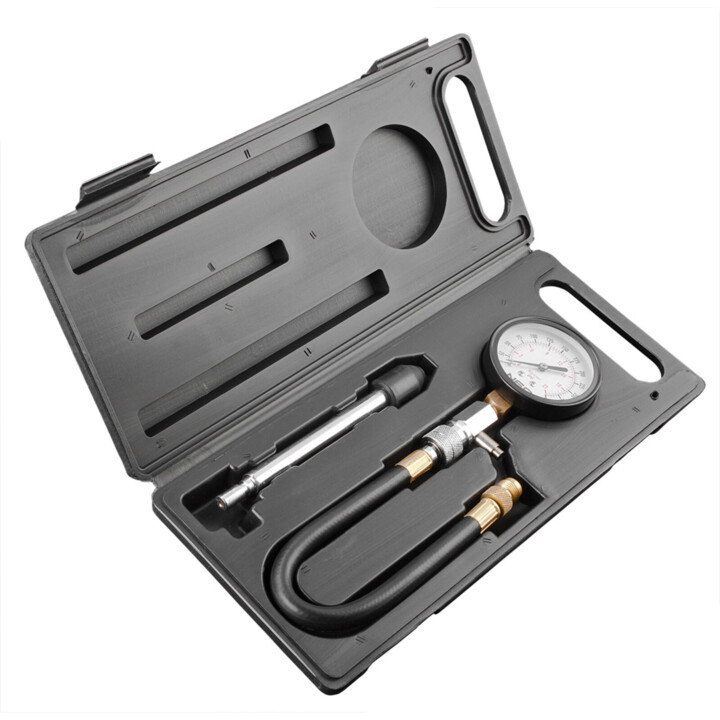 Compression pressure gauge with adapter set