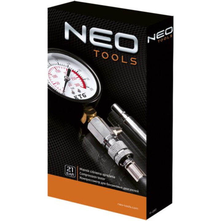 Compression pressure gauge with adapter set