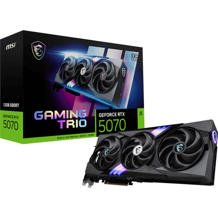 MSI GeForce RTX 5070 Gaming Trio OC 12GB GDDR7 DLSS4 Tarjeta gráfica