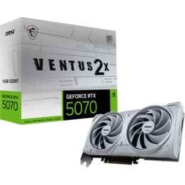 MSI GeForce RTX 5070 VENTUS 2X OC WHITE 12GB GDDR7 DLSS4 Graphic Card