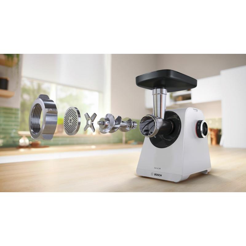 Bosch Serie 4 MFWS420W picadora 1900 W Blanco, Negro