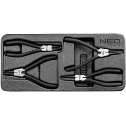 NEO TOOLS 84-240 alicates para circlips, juego de 4 piezas