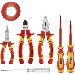 Set di pinze e cacciaviti 1000V, 7 pezzi