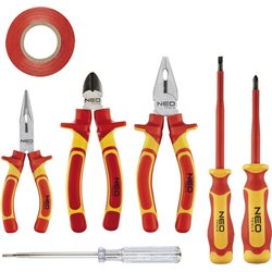 Conjunto de alicates y destornilladores 1000V, 7 piezas