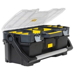 Stanley 1-97-514 pieza pequeña y caja de herramientas Negro, Transparente