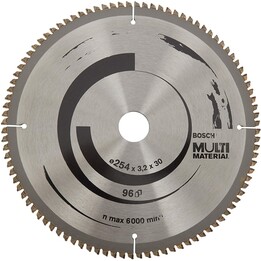 Bosch 2608640451 hoja de sierra circular 25,4 cm para cortes de precisión profesionales, Plata