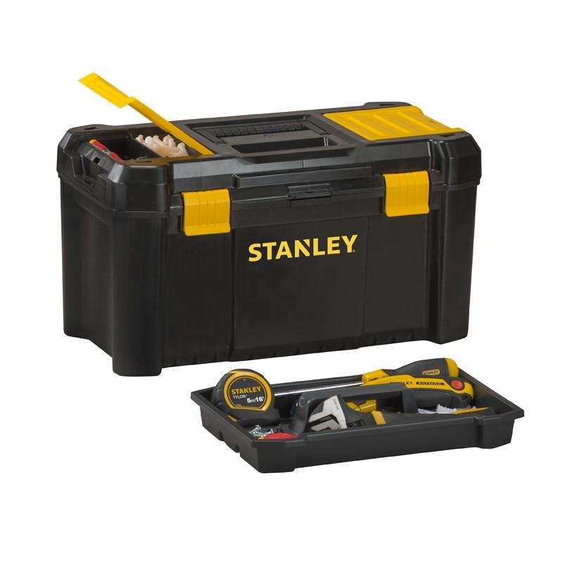 Stanley STST1-75520 pieza pequeña y caja de herramientas Polipropileno Negro, Amarillo