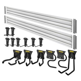 Stanley STST22000-1, Soporte de pared para almacenamiento y organización de herramientas de jardín, Gris