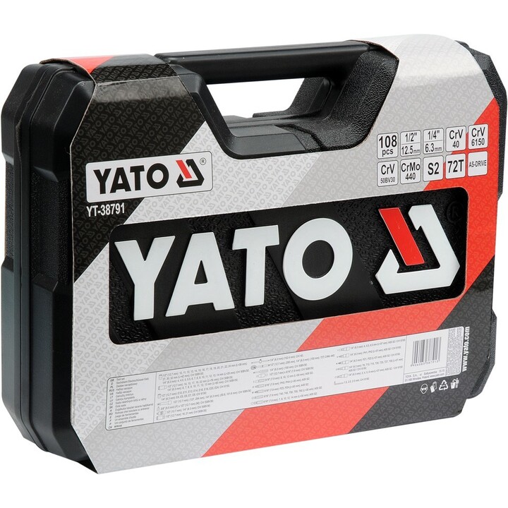 Yato YT-38791 Chave de soquete Conjunto de chaves de soquete