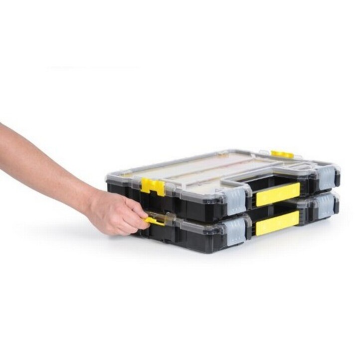 Stanley 1-97-517 Kleinteil/Werkzeugkasten Schwarz, Transparent, Gelb