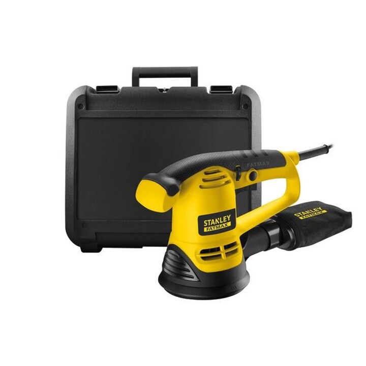 Stanley FME440K Lixadeira orbital aleatória 12000 RPM Preto, Amarelo 480 W